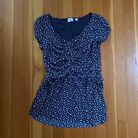 Anthropologie, Postmark peplum ruched top - Picture 2 of 3